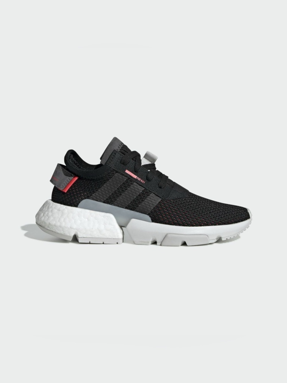 Adidas POD-S3.1 J Core Black Shock Red Kids Size 6 Youth CG6994 Boost Sneakers